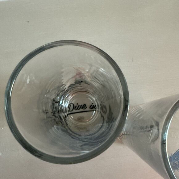 Two (2) Deep Eddy Bar Glasses 7.5” X 2” With Iconic Deep Eddy Girl - Picture 5 of 9